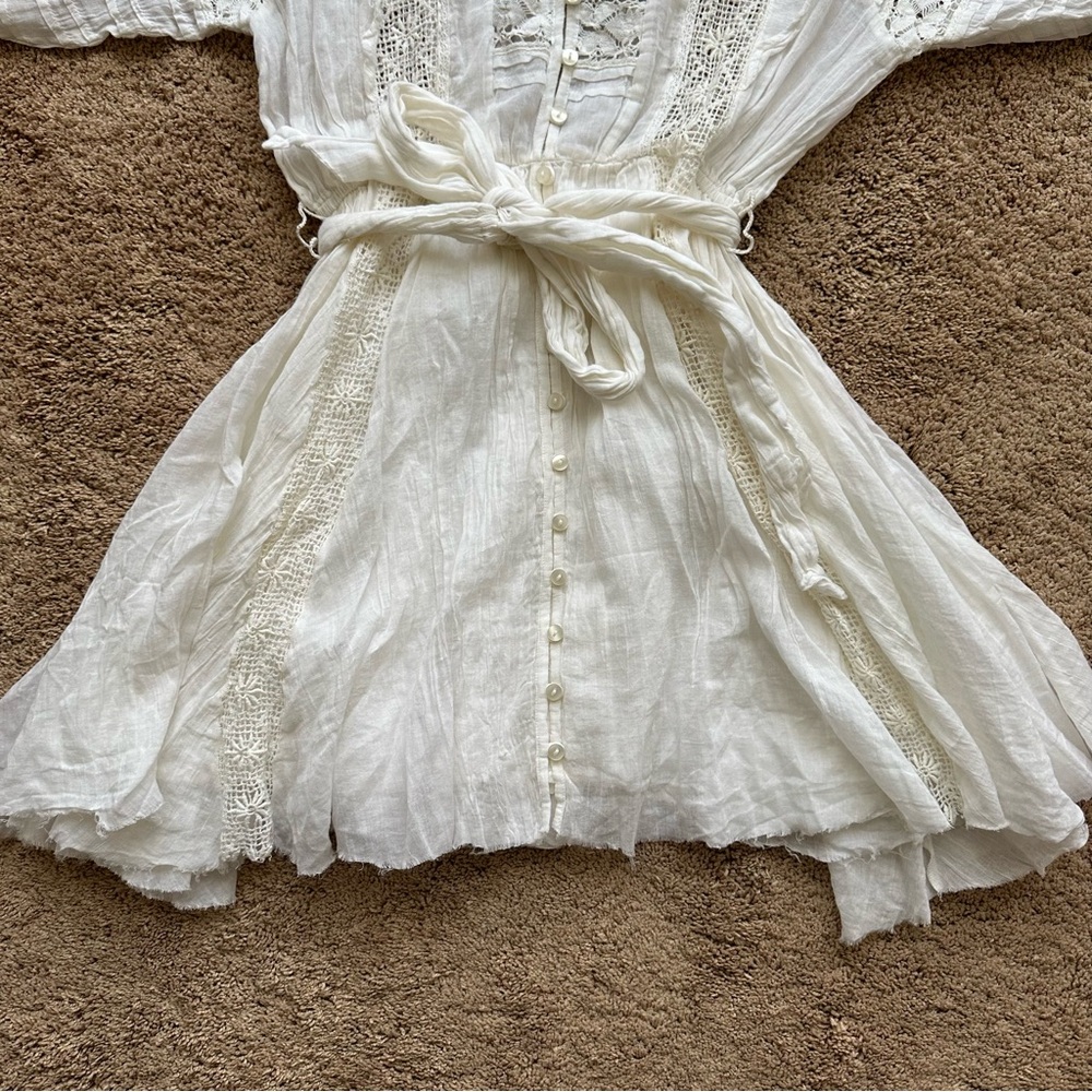 Free People White Boho Dress - Picture 5 of 10